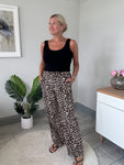 Clara Leopard Cotton Trousers