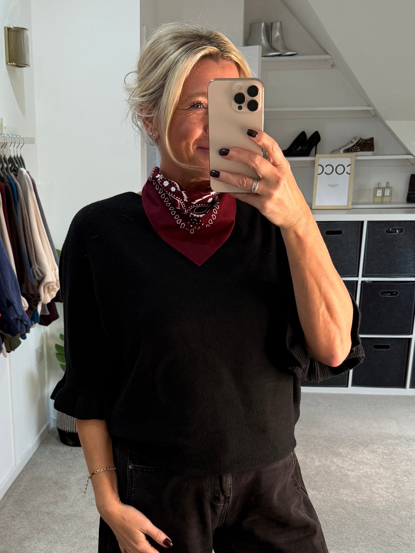 Burgundy Bandana Pure Cotton Paisley Print Square