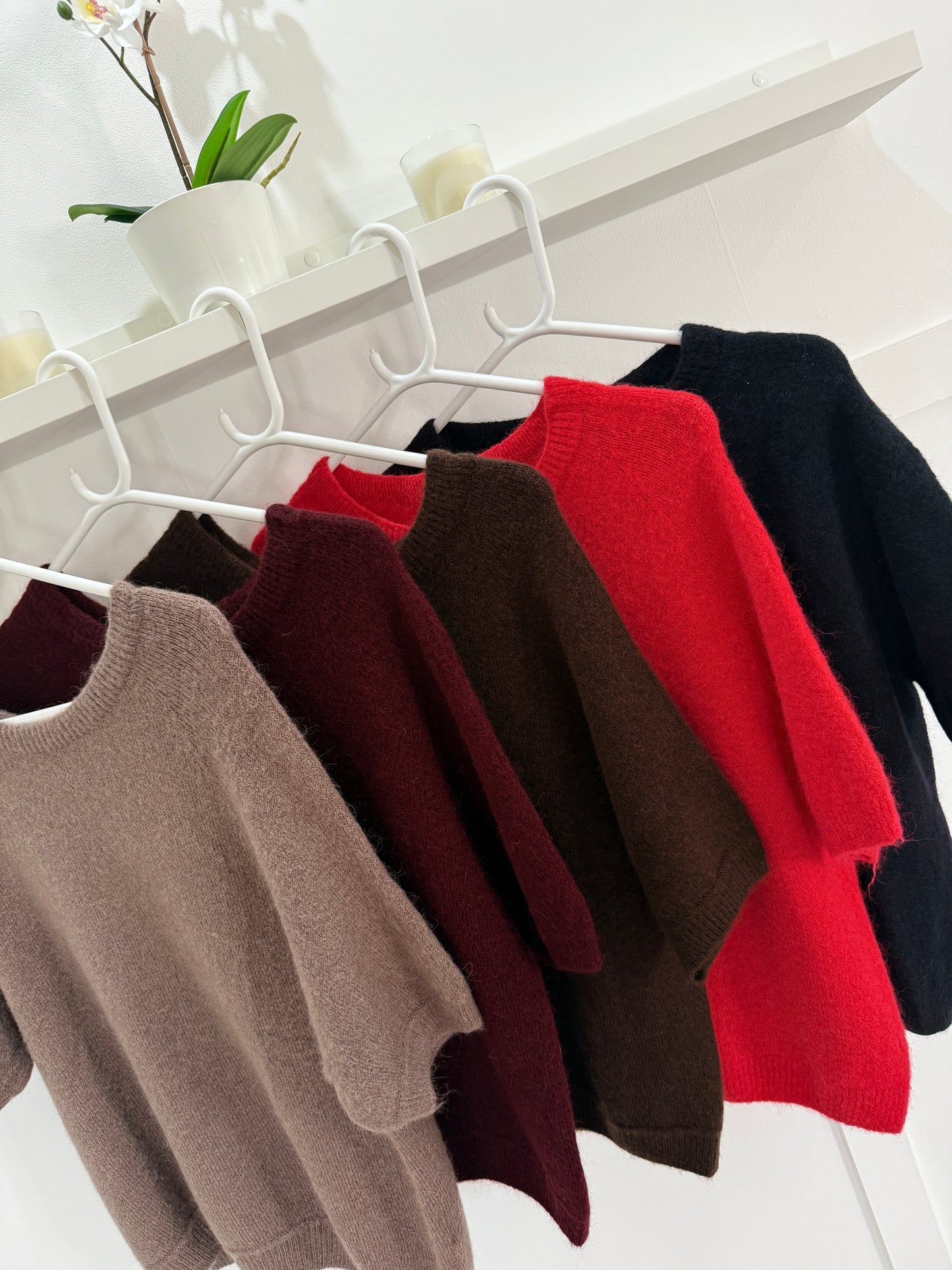 Mocha Fluffy S/S Jumper