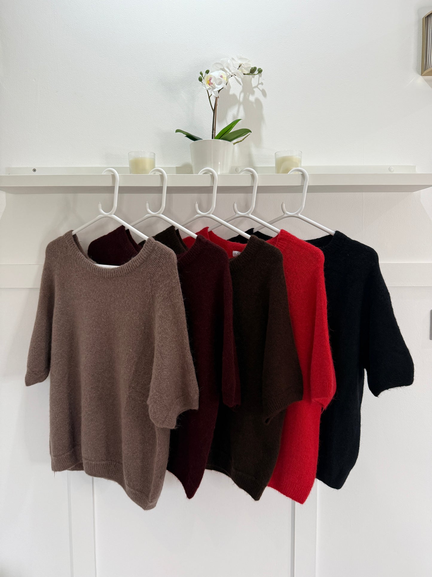 Mocha Fluffy S/S Jumper