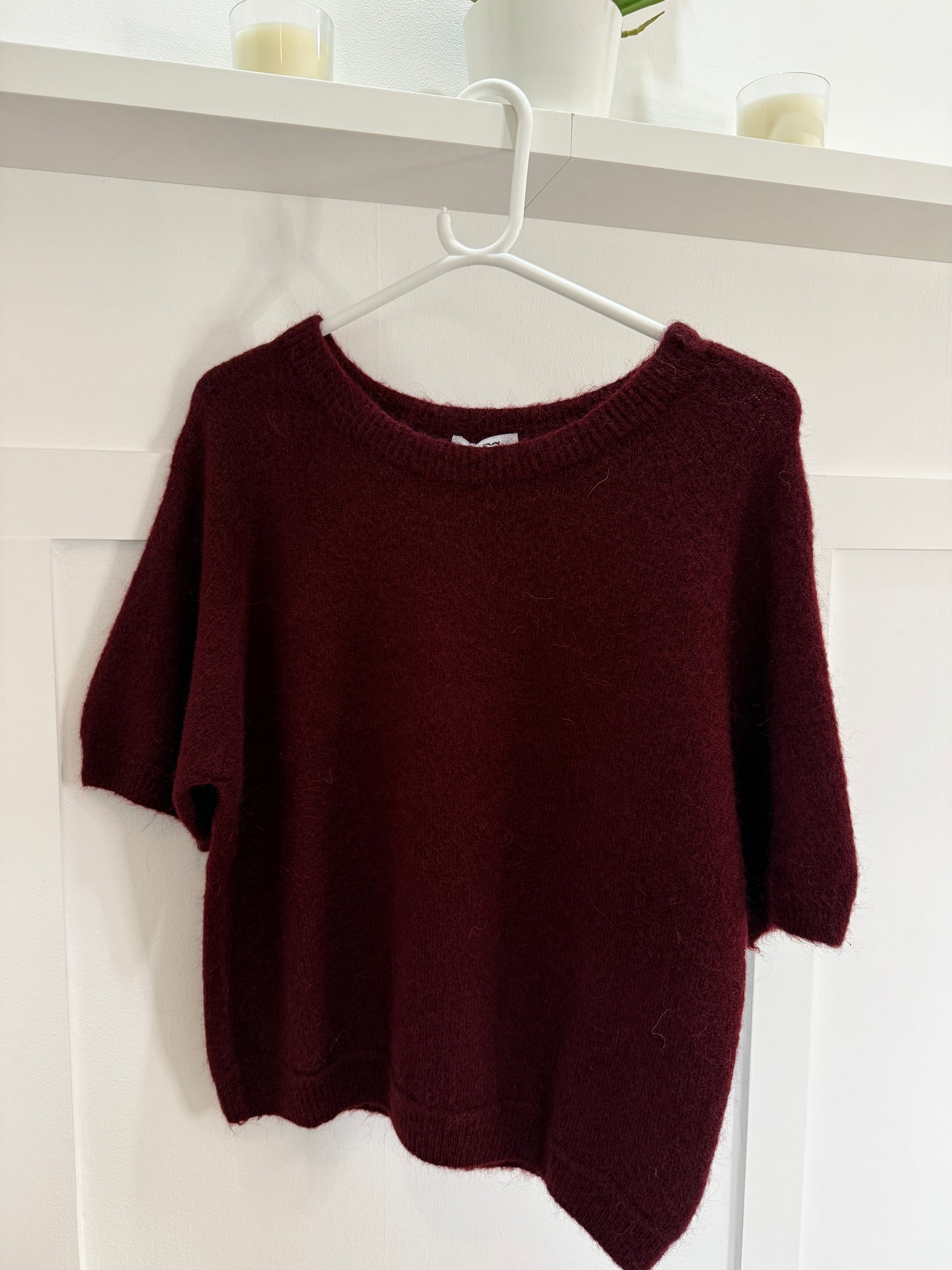 Mocha Fluffy S/S Jumper