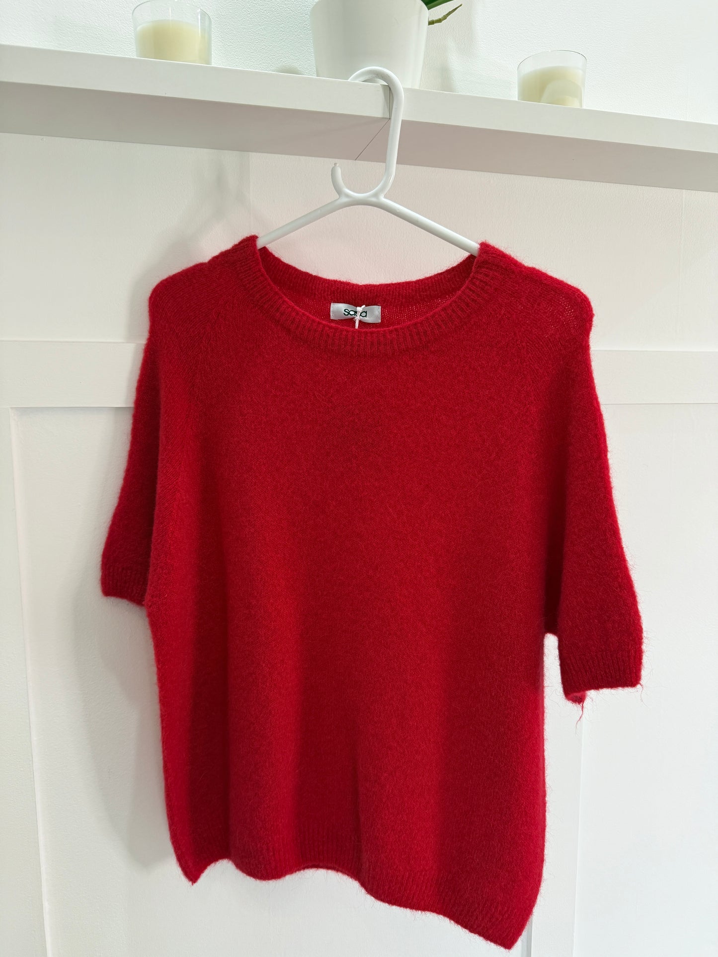 Mocha Fluffy S/S Jumper