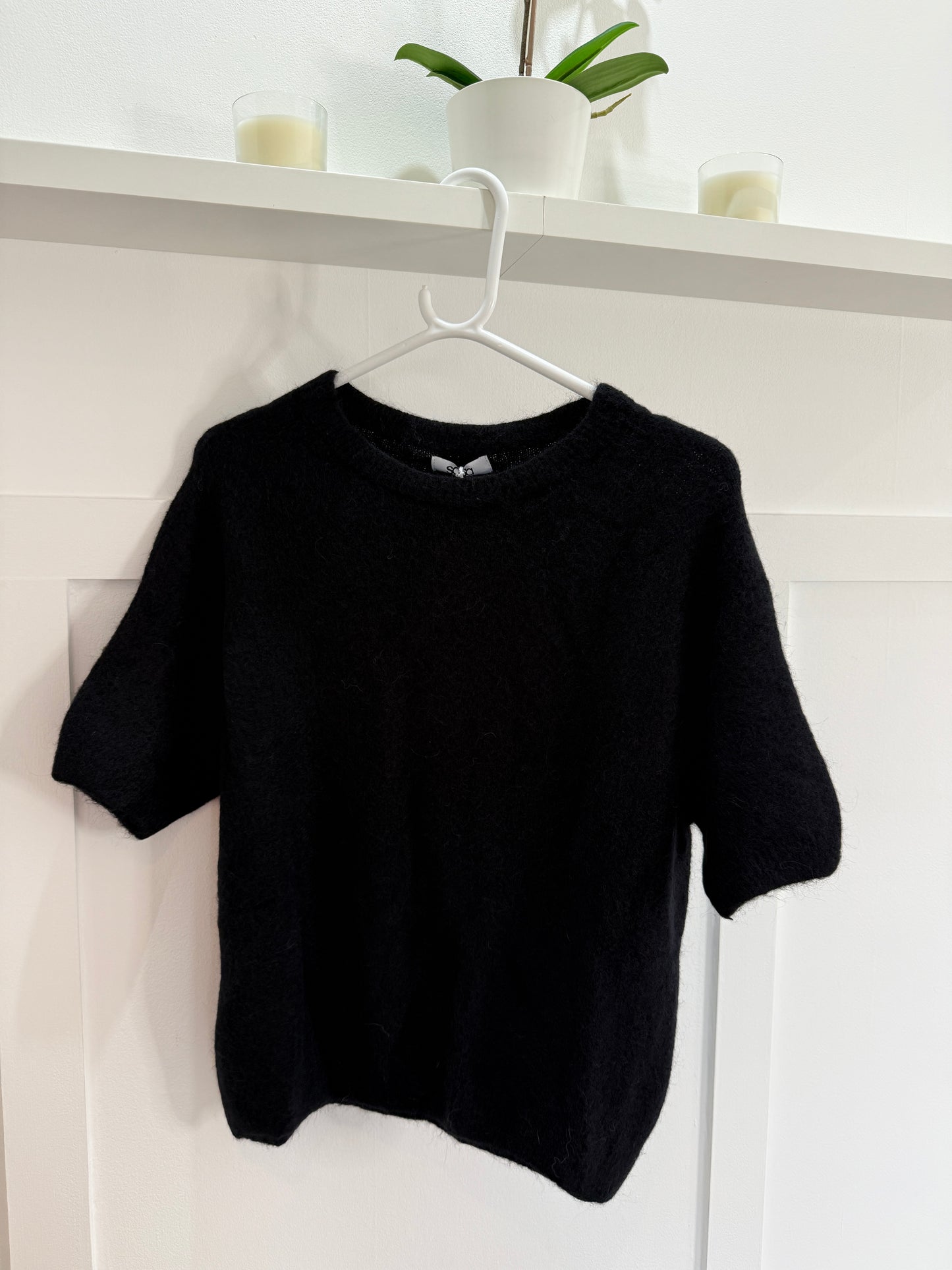 Mocha Fluffy S/S Jumper