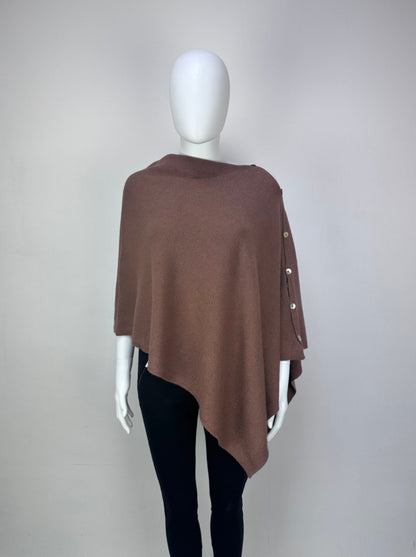 Poncho with Side Buttons