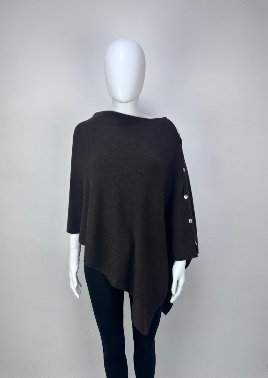 Poncho with Side Buttons
