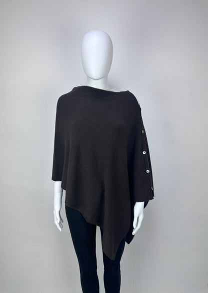 Poncho with Side Buttons