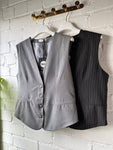 Black Pinstripe Tailored Waistcoat