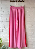 NEW Pink/Red Stripe Wide Leg Trousers