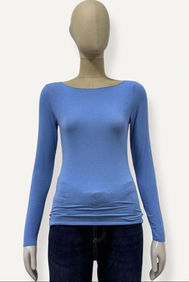 Cashmere Blend L/Sleeve Layering Top | 8 Colours
