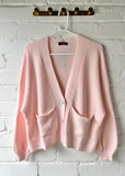 Soft Pink 2 Button Cardigan