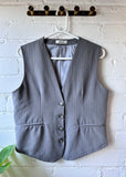 Grey  Pinstripe Tailored Waistcoat