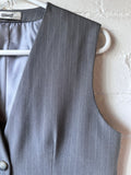 Grey  Pinstripe Tailored Waistcoat