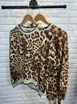 Tan Leopard Print Sweatshirt/Top