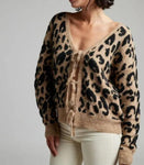 Leopard Tie Cardigan