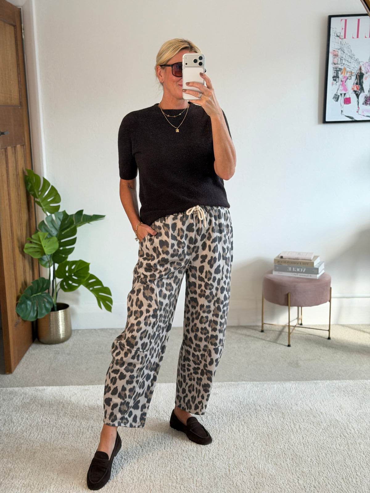 Dark Chocolate S/S Alpaca Mix Jumper