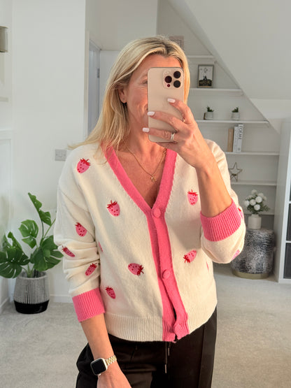 Strawberry Cardigan