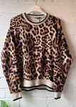 Tan Leopard Print Sweatshirt/Top