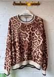 Tan Leopard Print Sweatshirt/Top