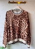 Tan Leopard Print Sweatshirt/Top