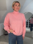 Pastel Pink High Neck Cosy Jumper