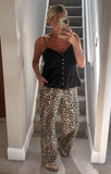 Clara Leopard Cotton Trousers