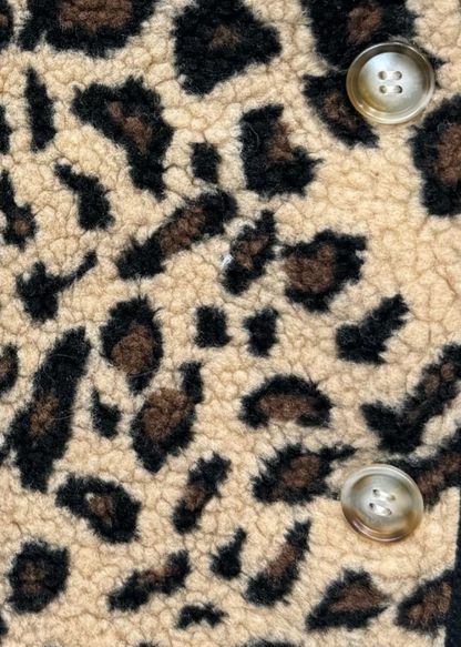 Leopard Teddy Fleece Gilet