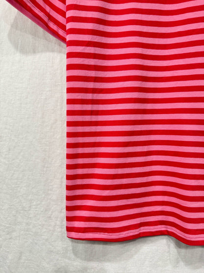 Pink/Red Stripe Classic T-Shirt