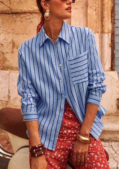Pink/Red Stripe Cotton Shirt