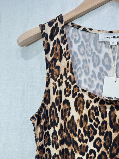 Leopard Scoop Neck Top