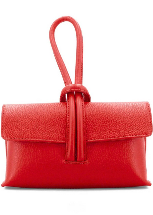 Red Loop Clutch/Cross Body Bag