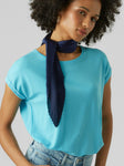 Turquoise Cap Sleeve T Shirt