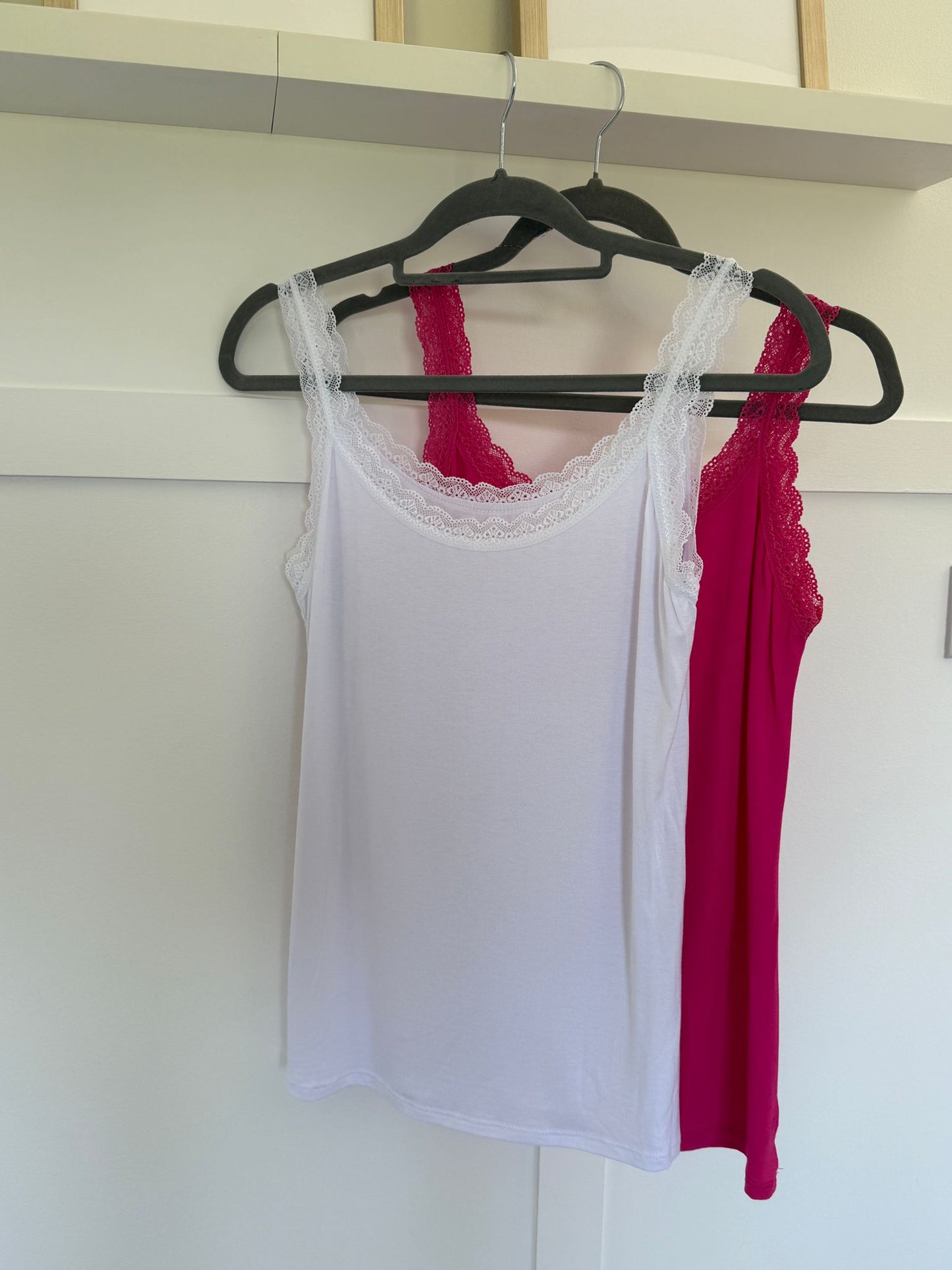Lace Trim Basic Vest | Lots of Colours