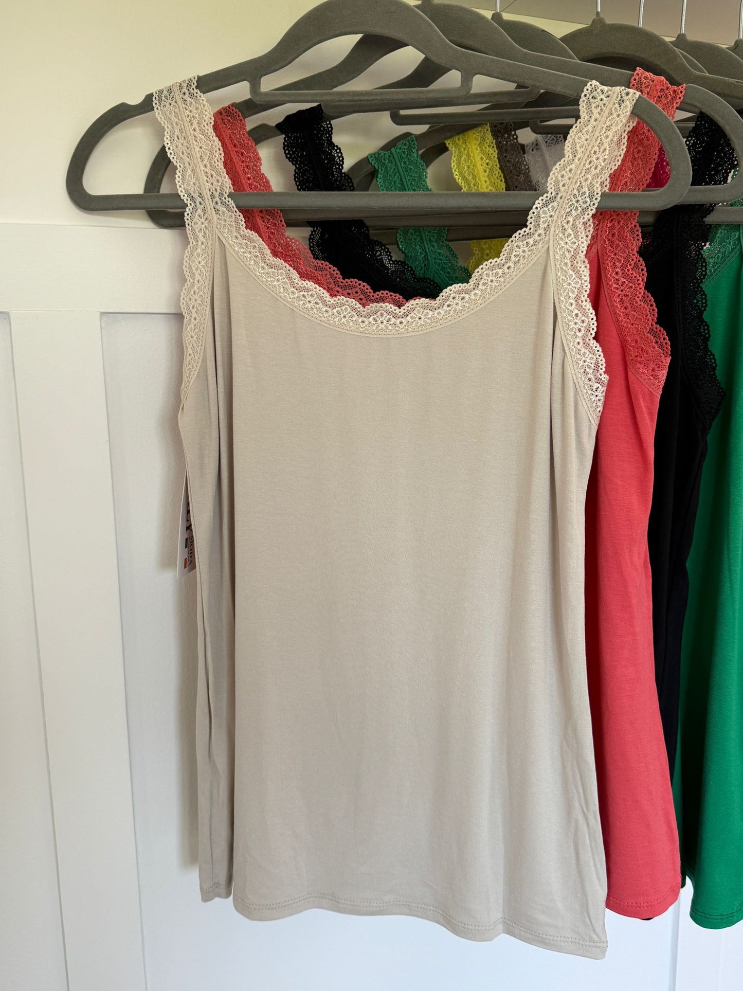 Lace Trim Basic Vest | Lots of Colours