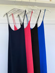 Coral Strappy Cross BackMaxi Dress