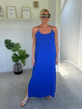 Coral Strappy Cross BackMaxi Dress