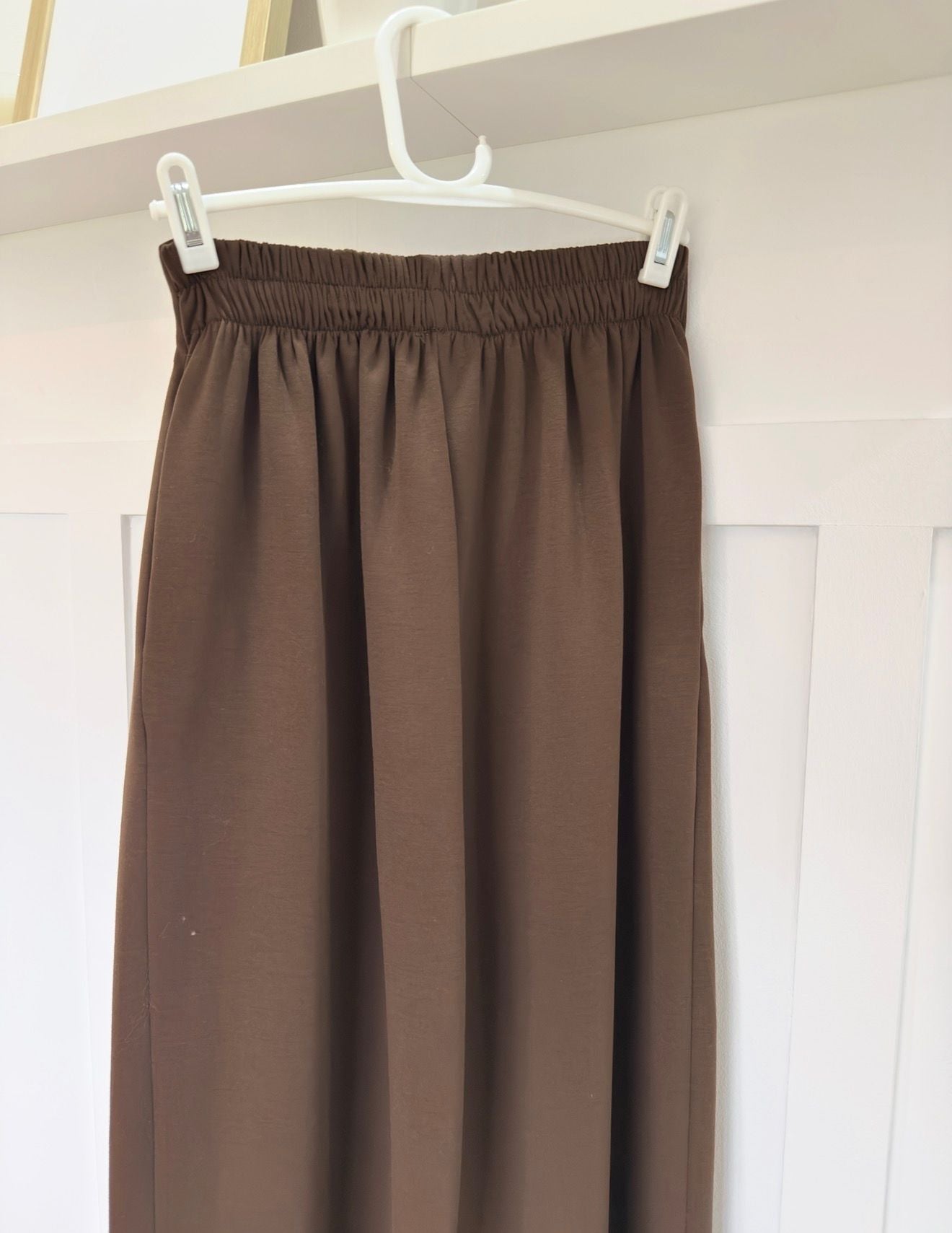 Midnight Navy Pleat Front Wide Leg Trousers