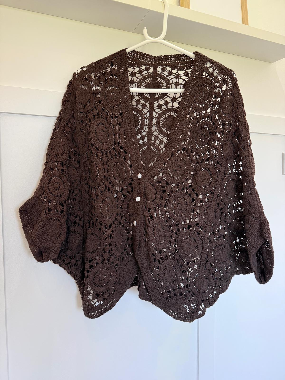 Stone Circle Design Crochet Cardigan
