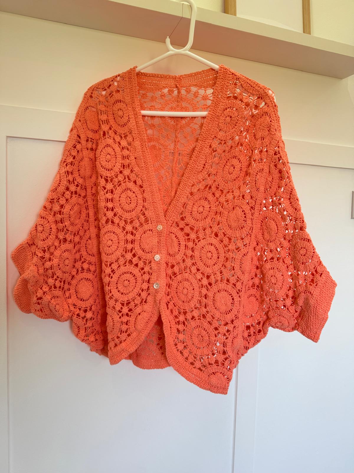 Stone Circle Design Crochet Cardigan
