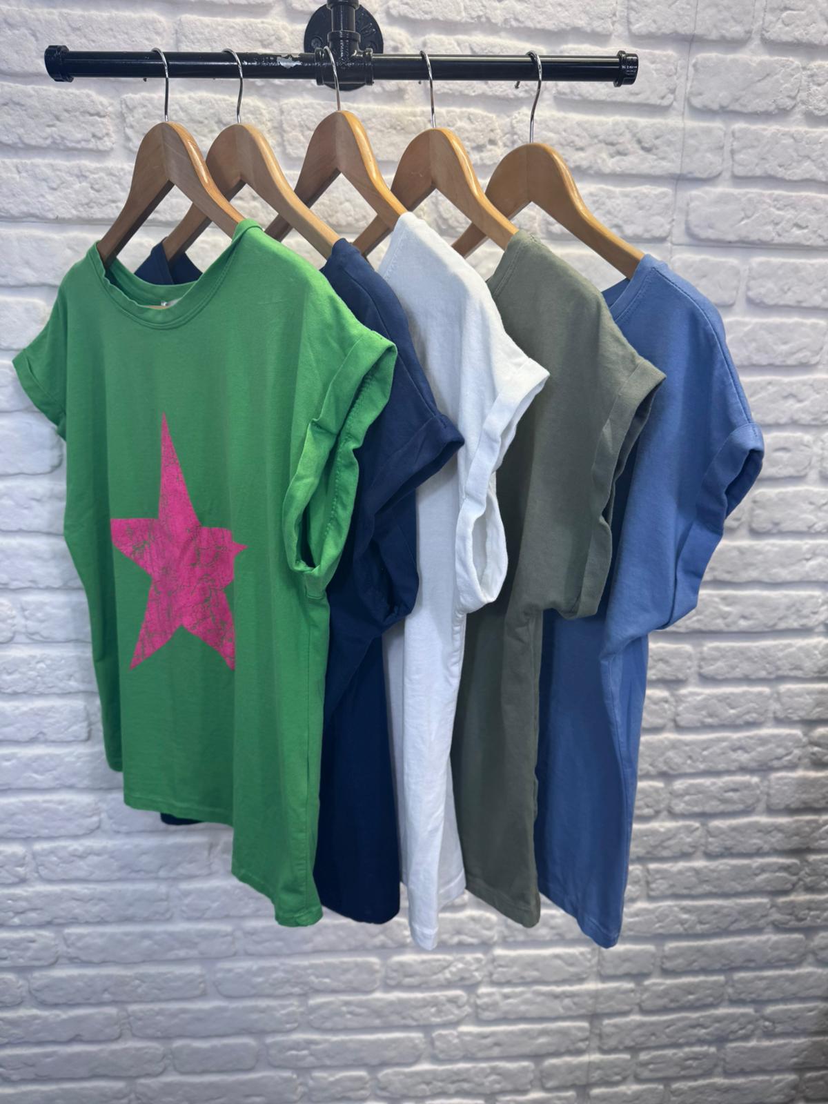 Navy/Blue Star T Shirt