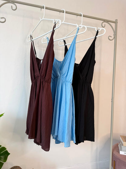 Black V-Neck Playsuit