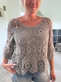 Mocha Crochet Top