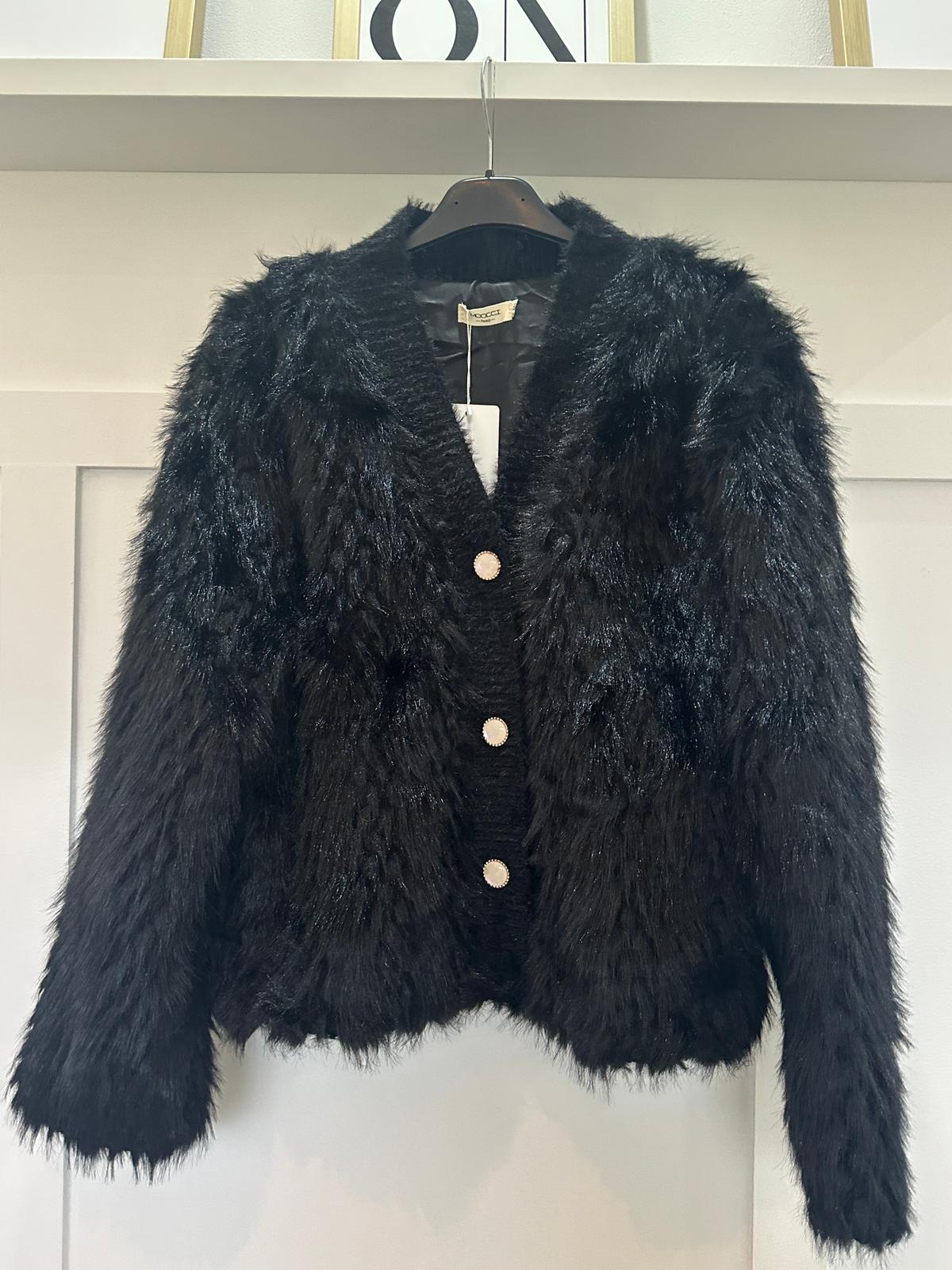 Faux Fur Cardigan