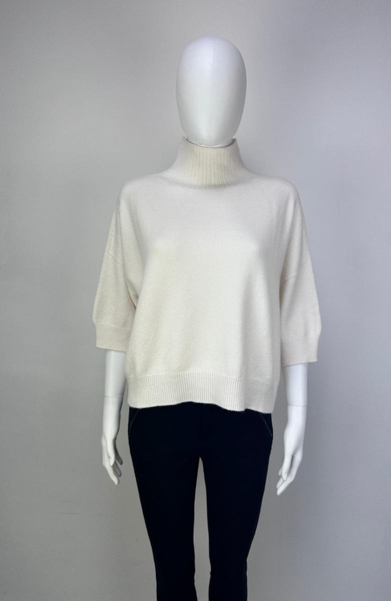 Latte Turtleneck 3/4 Sleeve Jumper