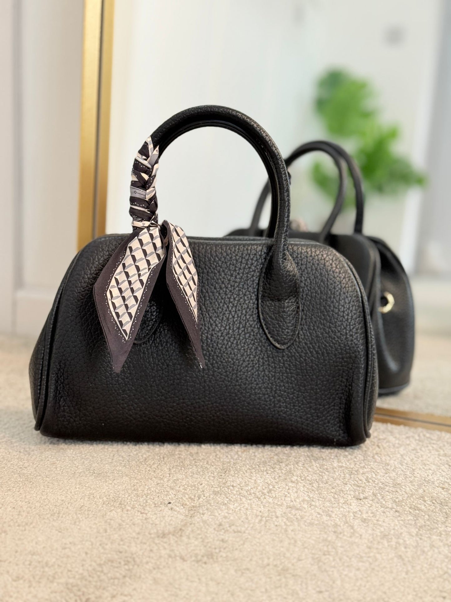 Pale Blue Scarf Bag