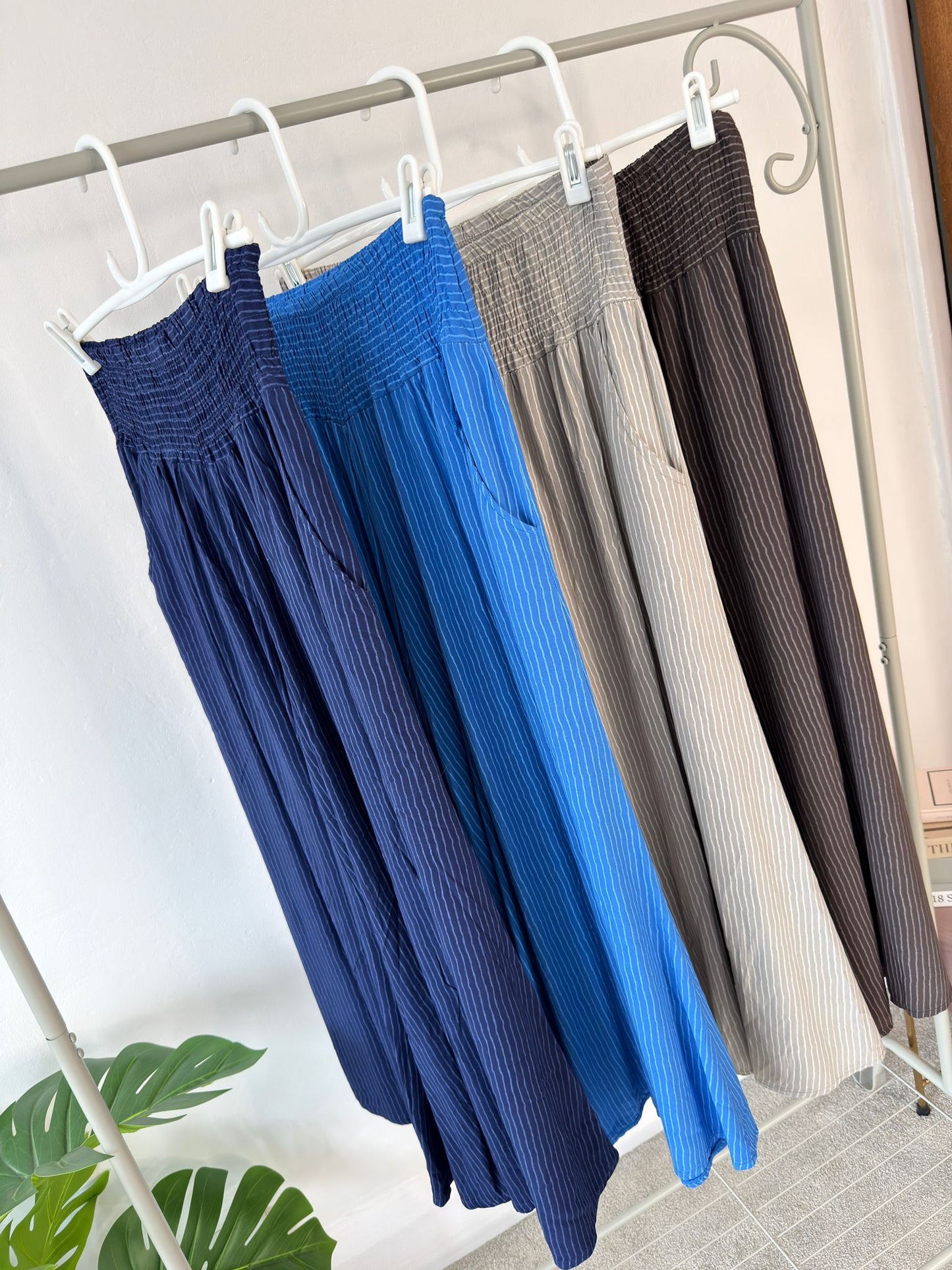Navy Stripe Palazzo Culottes