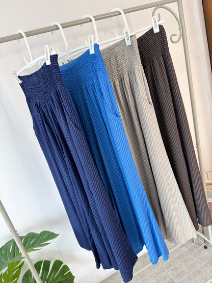 Navy Stripe Palazzo Culottes