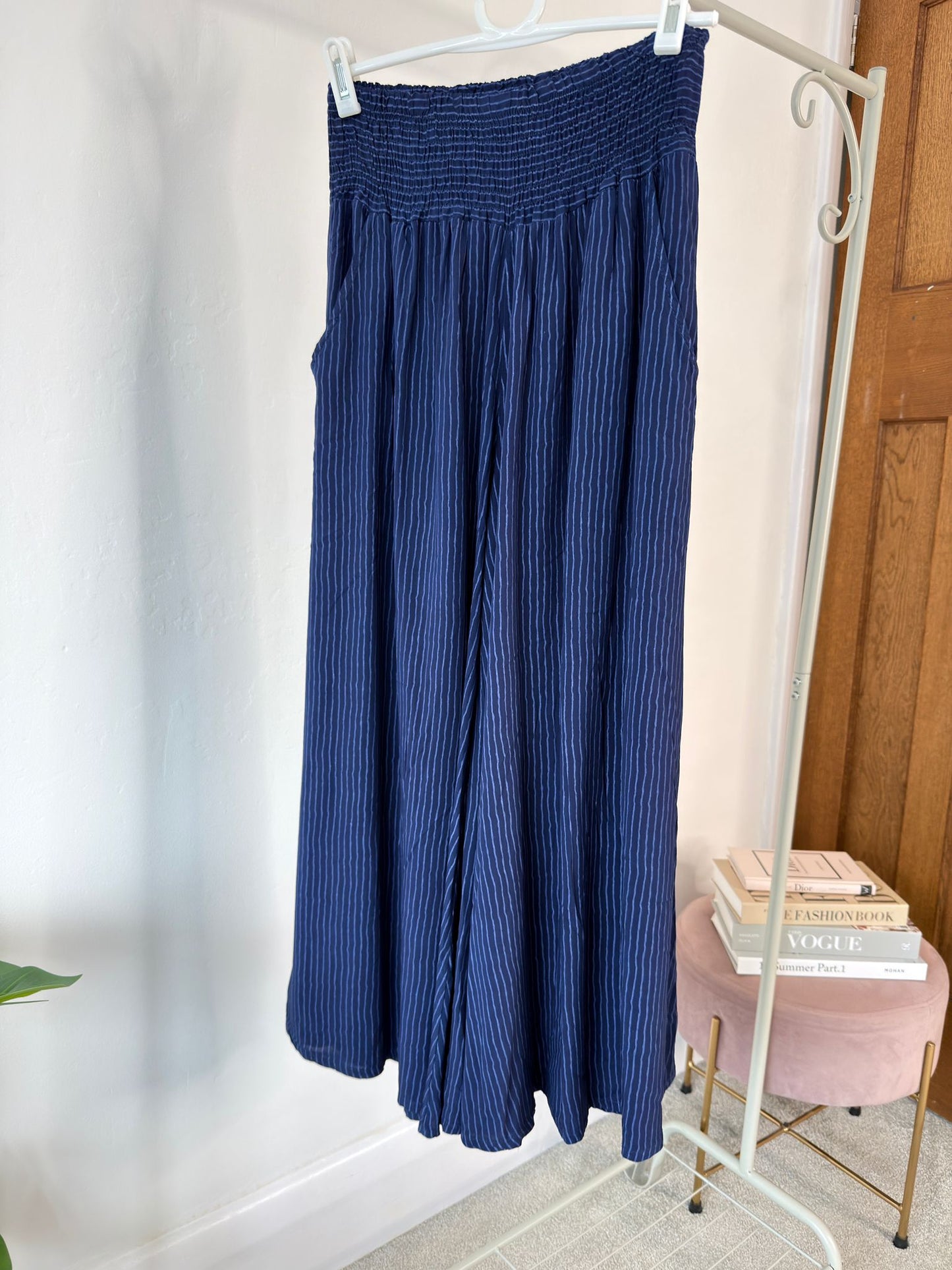 Navy Stripe Palazzo Culottes