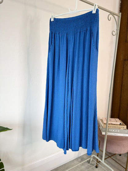 Navy Stripe Palazzo Culottes