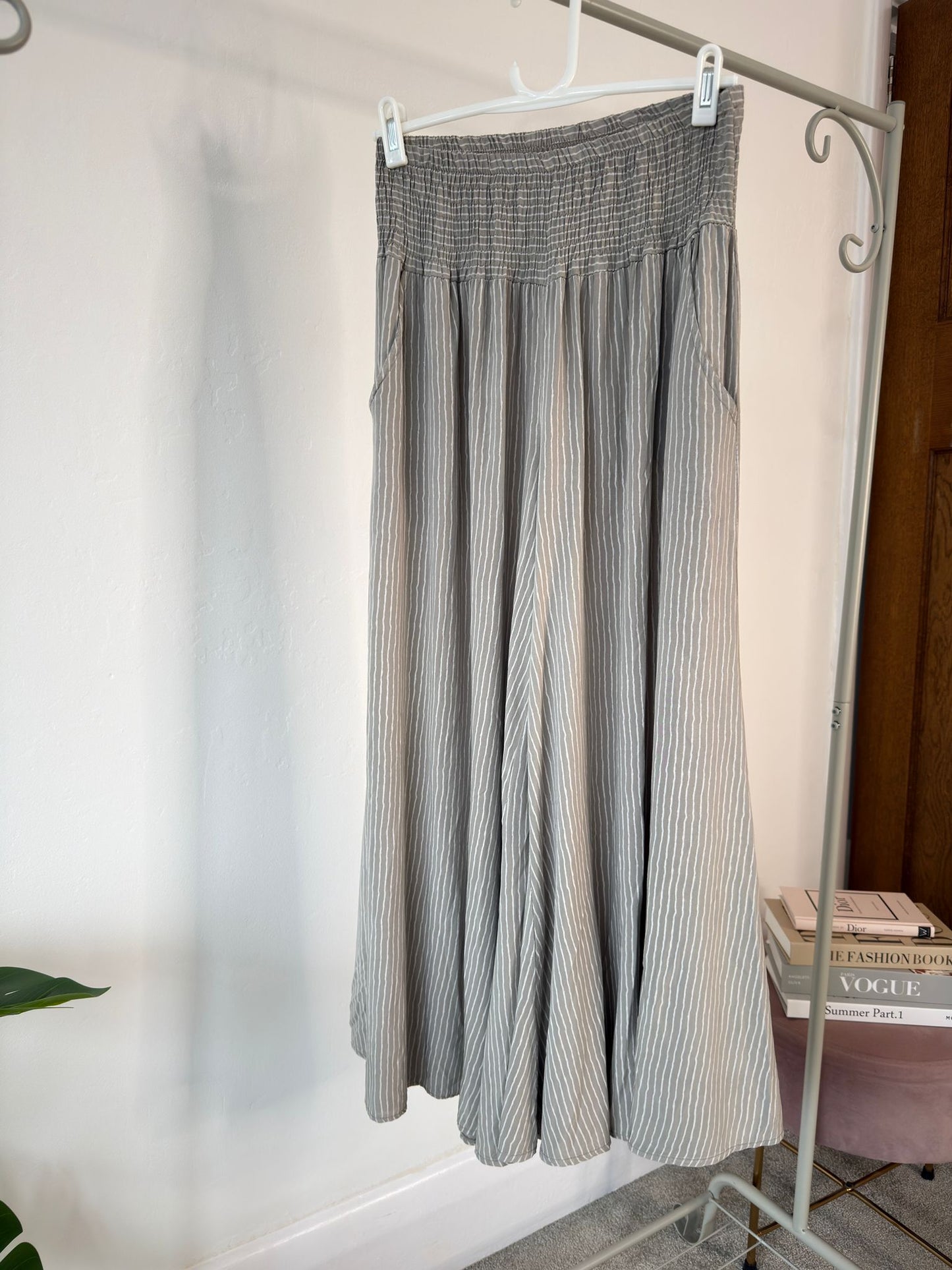Navy Stripe Palazzo Culottes