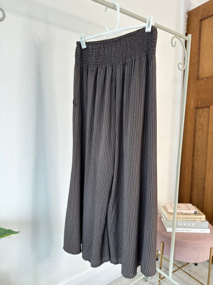 Navy Stripe Palazzo Culottes